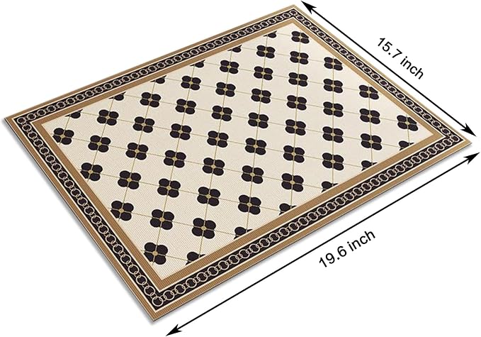 Dish Drying Mat, Coffee Bar Mats for Countertop, Cabinet Mats | Good water absorption, multiple pattern, anti-slip, easy to clean, coffee bar accessories, bathroom counters, durable