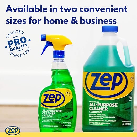 Zep All-Purpose Cleaner and Degreaser - 1 Gallon (1 Unit) ZU0567128 - Industrial Cleaner for Business, Household Used in Kitchen, Countertops, Appliances, Walls and Floor Surfaces (Pack of 3)
