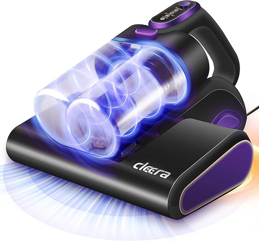 Mattress Vacuum Cleaner, 600W 16KPa Corded Bed Vacuum with 140°F Hot Air & HEPA Filter, Deep Cleaner for Mattress, Sofa, Crib, Dust & Pet Hair