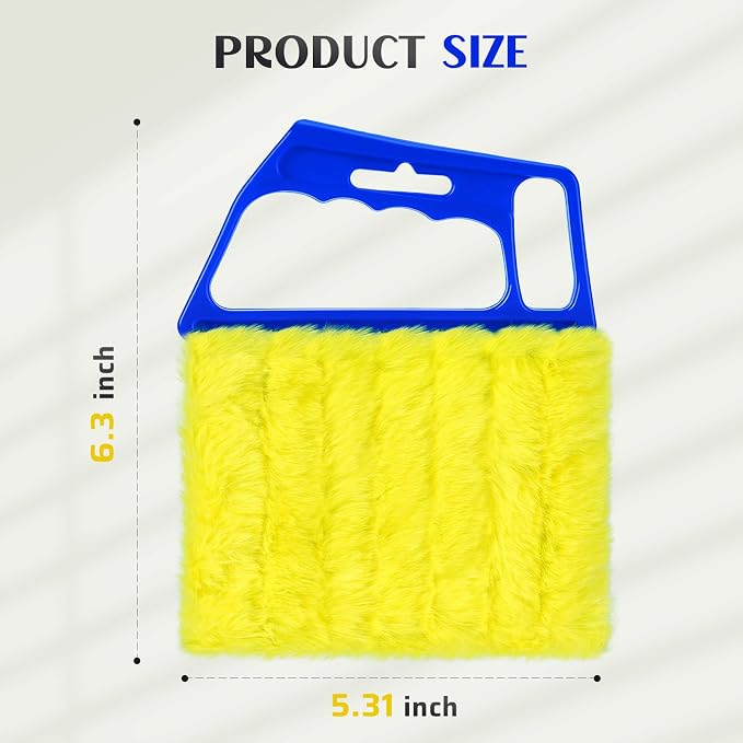 2025 Upgrade 2PCS Blind Cleaner Duster Tool,Window Blinds Cleaner Microfiber Washable,7 Fingers Blind dusters for Cleaning Window,Air Conditioner Vent
