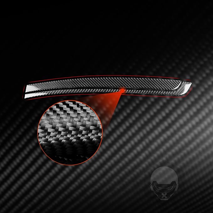 Real Carbon Fiber Trim for Honda CRV Accessories | for CR-V 2012 2013 2014 2015 2016 Passenger Dashboard Decorative Strip Sticker Interior Thick Overlay Decal