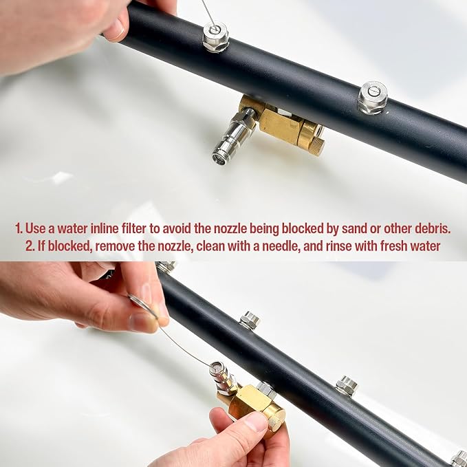 16 Inch Undercarriage Pressure Washer Attachment, 4000 PSI | Undercarriage Cleaner & Water Broom, 1/4" Quick Connect Pressure Washer Accessories with 3 Extension Wands, Black