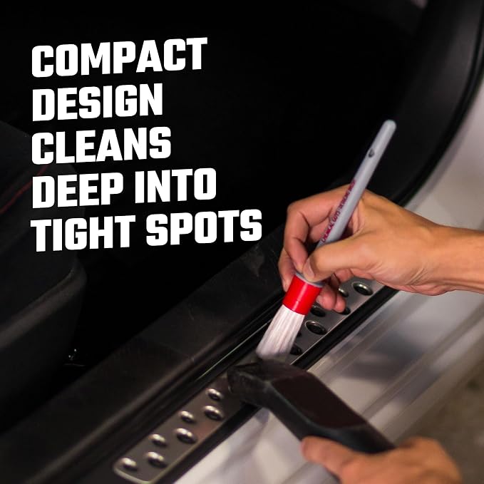 Chemical Guys, All in the Details Interior Detailing Brush Set, 3-Piece | Three soft, durable brushes reach vents, consoles, buttons and trim to lift dust and grime from tight spots