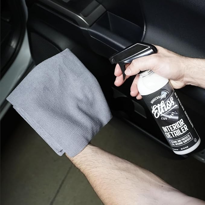 Ethos Interior Detailer Spray - Interior Car Cleaner Easily Cleans & Protects All Interior Surfaces | Non Greasy Satin Finish with UV Protection & Odor Neutralizing Agents