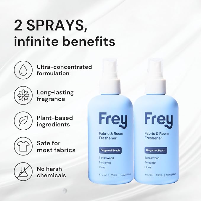 FREY Room Refresher, 8 oz, Pack of 2, Bergamot Beach