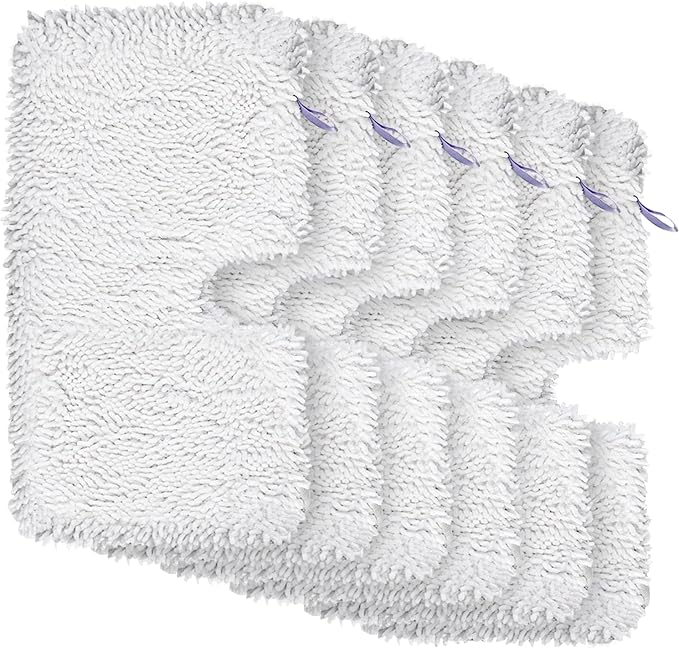 6 Pack Steam Mop Replacement Pads for Shark Steam Pocket Mop S3500 Series S3501 S3601 S2902 S3901 S3550 S3601d S3801 S3801co Se450 S2901, Washable & Reusable Microfiber Mop Pads | Fits S3550 S3901 S3801 SE450. Standard 12.5 x 7 in, not XL/Genius/Lift-A...