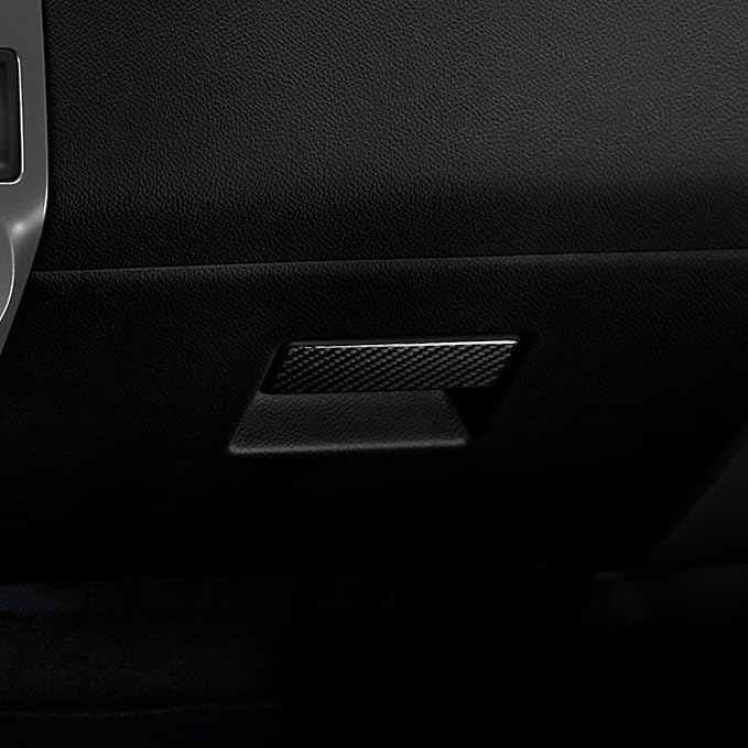 Premium Carbon Fiber Trim Decal Fit for Ford Expedition 2007-2014 | for 2007 2008 2009 2010 2011 2012 2013 2014 | Passenger Side Glove Box Handle Trim | Accessories | Self-adhesive