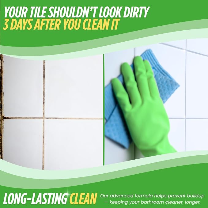 Oh Yuk Tub and Tile Cleaner - Removes Soap Scum and Residue | Biodegradable, Vegan, Cruelty-Free Formula - Made in USA
