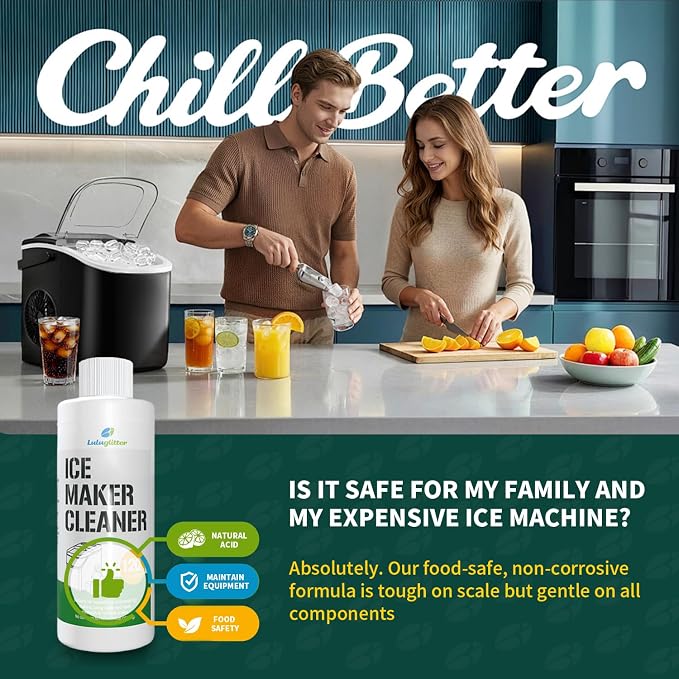 Ice Maker Cleaner Countertop 4 Use lce Machine Cleaner Descaler Universal | Powerful descaling,Restores efficiency,Ice maker cleaner,effective cleaning solution