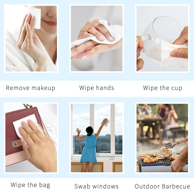 Classycoo Compressed Towel 100 PCS Mini Tablets Disposable Portable Face Towel Cotton Coin Tissue for Travel, Camping, Hiking, Sport, Beauty Salon, Home Hand Wipes and Other Outdoor Activities (White)