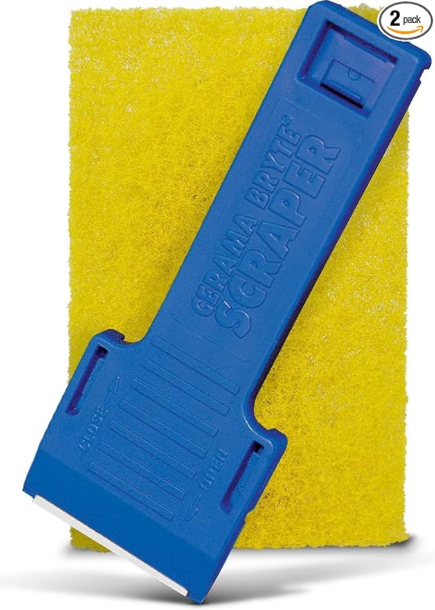 Cerama Bryte Cooktop Scraper & Pad Kit for Glass-Ceramic Surfaces