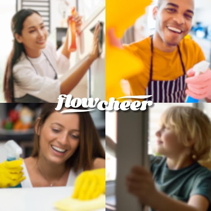 flowcheer Multi Surface Cleaner Refills -12 Pack All Purpose Cleaning Refill Tablet-Makes 192 fl oz Bottles of Spray Cleaner for Household&Kitchen Cleaning (Lavender)