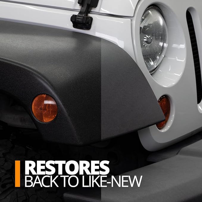 CERAKOTE Rapid Ceramic Plastic Restorer and Protectant (32 oz.) - 50 Wash Rating - Protects New Trim - Restores Faded Plastic - Non-Greasy Finish - Ceramic Spray Coating for Cars and Trucks