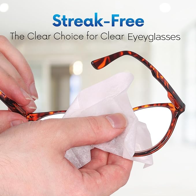 OPTEEL Screen Cleaner Wipes – Quick Dry, Streak-Free Screen Wipes for Electronics, Phones, Computers, Cameras, and All Lenses, Soft & Gentle, 300ct, Pre-Moistened & Individually Wrapped