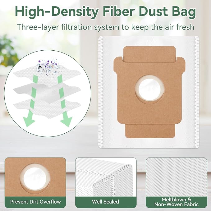 21 Pcs Replacement Parts for iRobot Roomba 705X/Max 705/Max 706 Combo Robot | include 2 Main Brushes, 6 Dust Bags, 4 Filters, 2 Roller Mops, 6 Side Brushes, 1 Cleaning Tool, Vacuum Accessories Kit