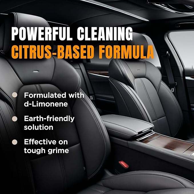3D Orange Degreaser – Citrus-Based Car Cleaner for Oil, Grease, Grime & Adhesives – Water-Based, Non-Corrosive, Eco-Friendly, Interior & Exterior Use - 1 Gallon
