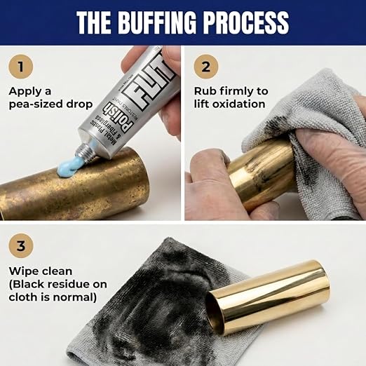 Flitz Metal Polish Paste - 2lb Can of USA-Made Polish for Solid Chrome, Stainless Steel, Aluminum - Non-Abrasive for Light Oxidation - Requires Manual Buffing - Not for Plated/Coated Surfaces (3 Pack)