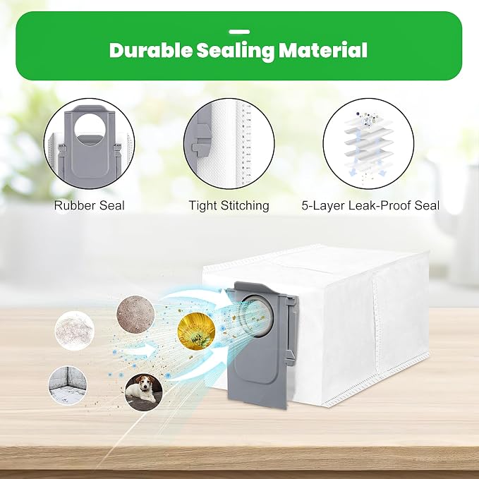 30 Pack Accessories Kit for Roborock S8 MaxV Ultra Robot Vacuum | 1 Pair Main Brushes, 2 Self-Cleaning Brush, 6 Side Brush, 4 Filters, 4 Round Mop Pads, 4 Long Mop Pads, 6 Dust Bags, 2 Tools
