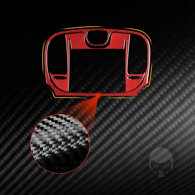 Navigation Display Surround Stickers Fit for Chrysler 300 2015-2023 | for Chrysler 300 / 300C / 300S / Limited/Touring/Base 2015-2023|Red Carbon Fiber|Central Console Cover Trim|Thick Overlay