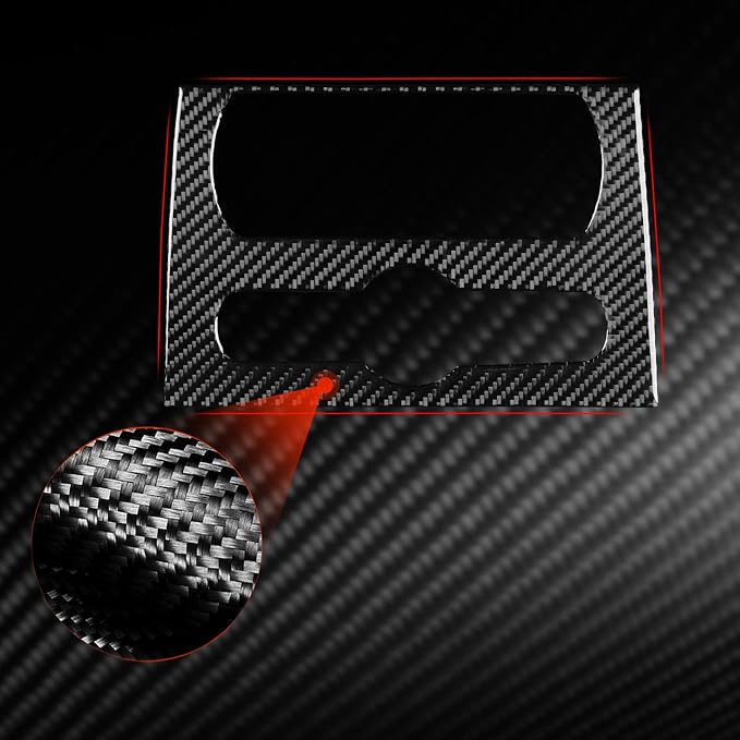 Fit for Cadillac Escalade ESV 2007-2014 / EXT Hybrid 2009-2013 | Real Carbon Fiber | Trim Rear Console A C Audio Control Cover | Stickers | Self-adhesive