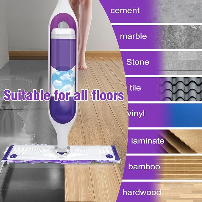 25 Pack Disposable Power Mop Refill Pads for Swiffer Power Mop | All Purpose Multi-Surface Mopping Pads Replacemet,Thickened Mop Pads for Wet or Dry Cleaning on Finished Hard Floors