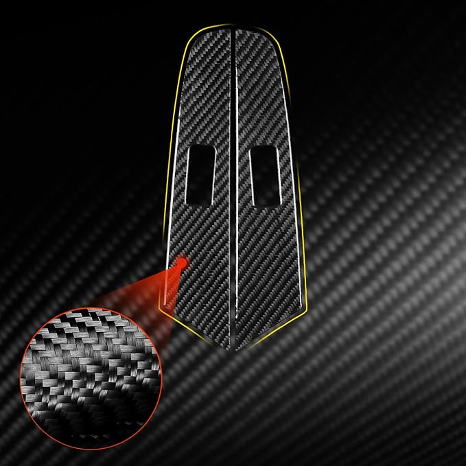 Real Carbon Fiber Decorations Rear Decals Fit for Mazda 3 2004-2009 | Decorations Rear Door Window Switch Control Panel Trim | Accessories | Anti-scratch