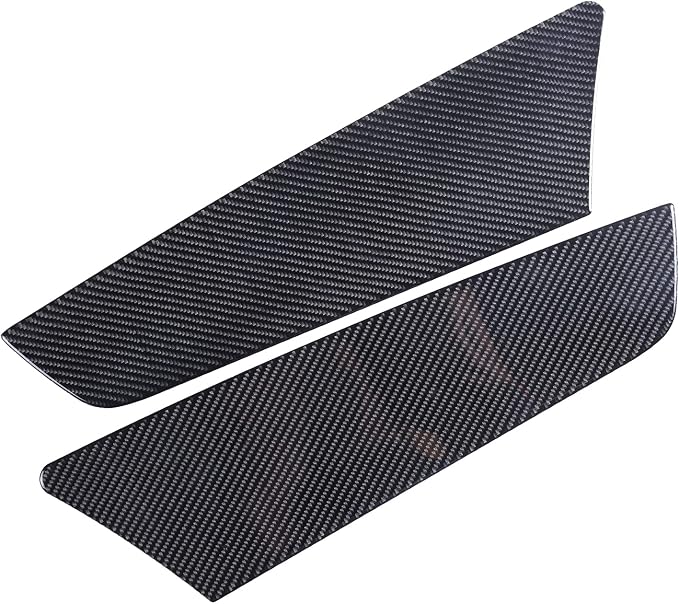 Door Anti-Kick Pad Stickers for Honda Pilot 2016-2022/Ridgeline 2017-2023/Passport 2019-2023, Inner Car Door Anti-Collision Mat, Interior Door Trim Panel, Carbon Fiber (Rear Door Trim Panel Sticker)