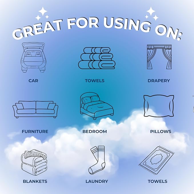 Linen Scentsations Fabric & Linen Spray, Cotton Mist, 16oz x2 | 2 Pack, 32oz Total, Odor Eliminator & Air Freshener, For Bedding, Clothes, Room & Pillow