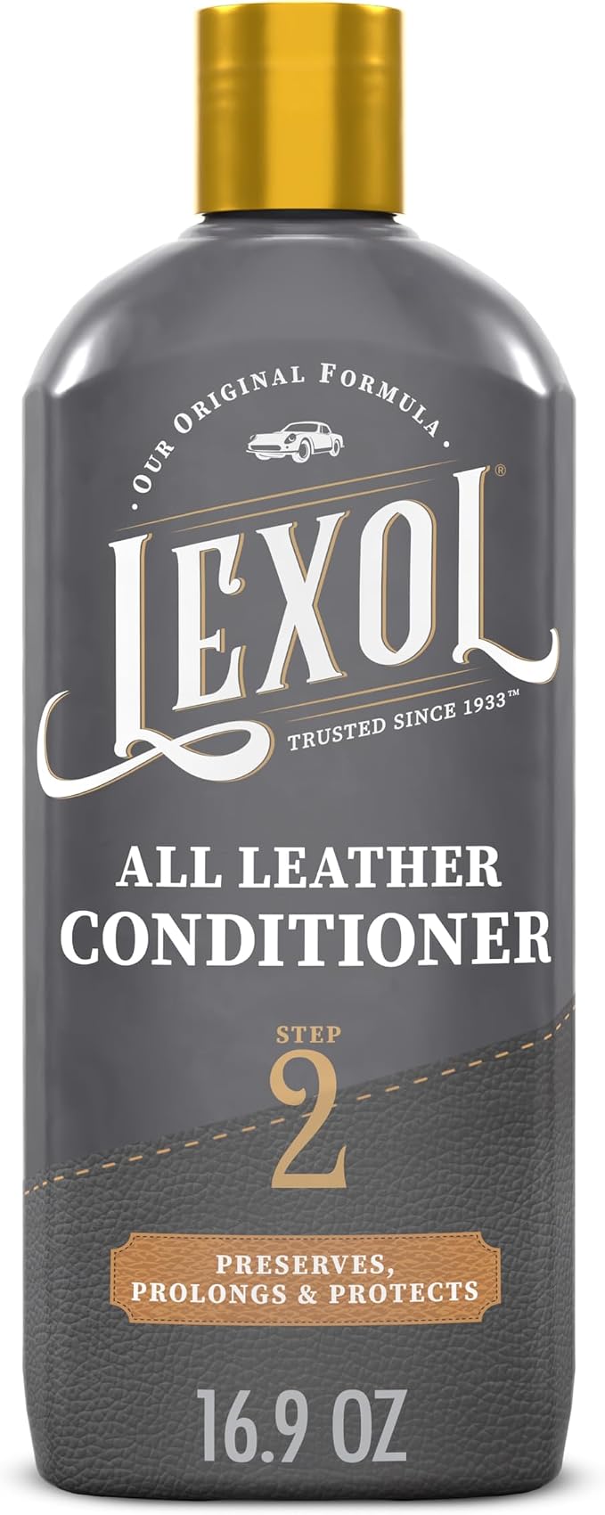 Lexol All Leather Conditioner for Car Seats and Interiors, Couches and Furniture, Shoes and Boots, Bags and Jackets, Baseball Gloves, Horse Saddles, 16.9 oz