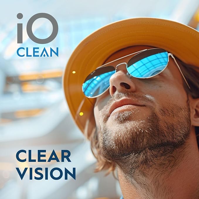 Eyeglass Lens Cleaner (3.38oz+3.38oz+2cloths) – Kit for | Glasses, Screens, Camera, Laptops, Touchscreens, Computer Monitors, Other Electronics – 2 Microfiber Cloths Inluded
