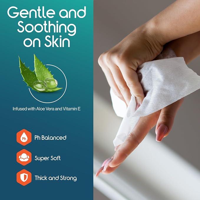 Inspire Adult Wet Wipes, Wash Cloths for Incontinence & Cleansing for Elderly, 8"x13" (780 Count)