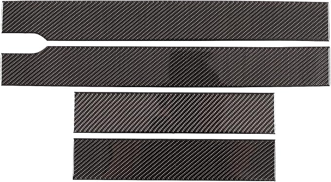 Car Door Sill Scuff Plate Trim Panel, Car Door Entry Guards, Threshold Strip, Door Sill Guard for Honda Pilot 2016-2022, Carbon Fiber (External Door Sill Sticker)