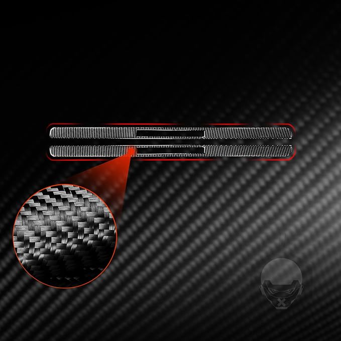 Real Carbon Fiber Trim for Infiniti Accessories | for G35 G37 G25 Q60 Q40 2007-2015 X S Sedan Door Sill Scuff Plate Guard Sills Interior Thick Overlay Decal