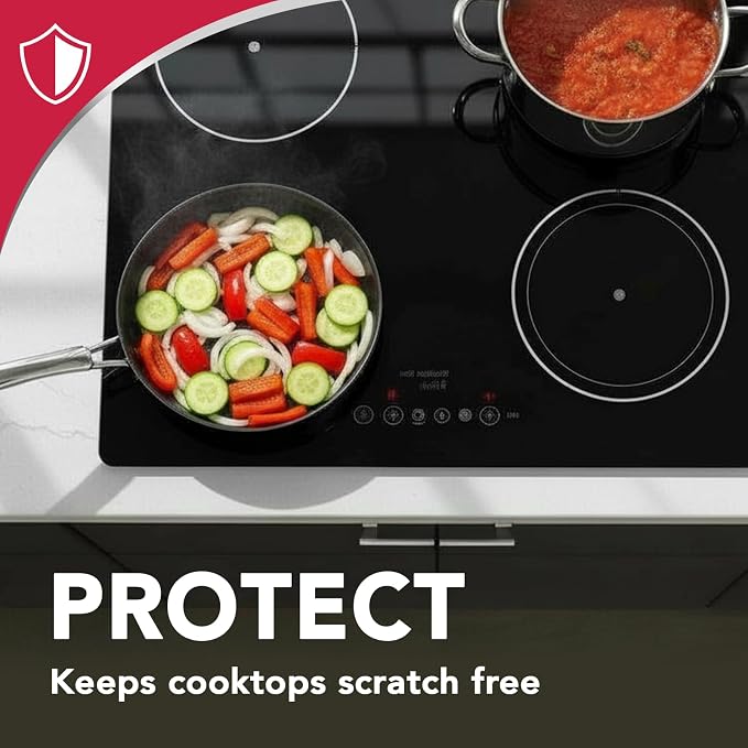 Weiman Cooktop Cleaner Paste, Easily Remove Burned-On Food, Grease and Watermarks, Leaving Your Glass Cook Top Sparkling