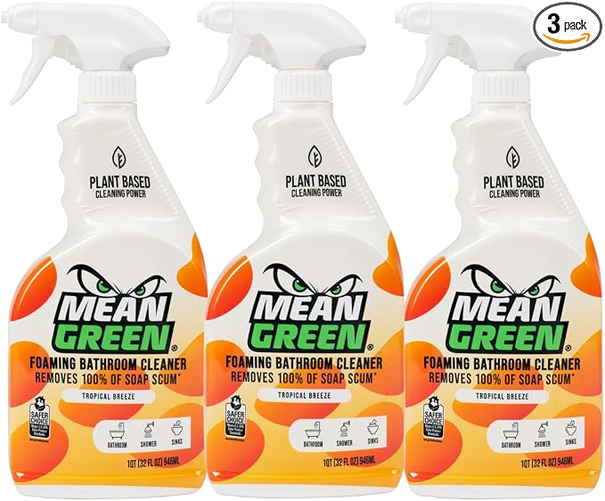 Mean Green Non-Contentrate Ready-to-use - Bathroom Cleaner - Removes 100% of Soap Scum 3-Pack