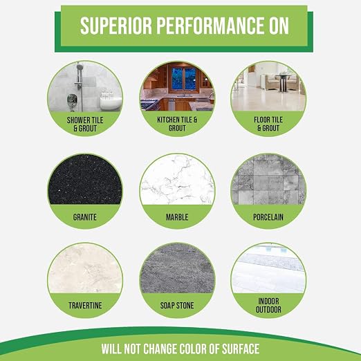 Seal It Green Xtreme Heavy Duty Professional Grout Sealer-Breathe Easy, Stain Block Technology. Odorless,Non-Toxic,Zero VOC-Seals & Protects. Lasts 5+ Yrs. 200+ SF Coverage