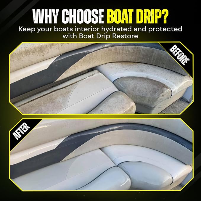 Restore -Interior & Exterior Boat Cleaner with UV Protection- Restores, & Protects Trim, Vinyl, Plastic, Dashboard, & Seats - Water-Resistant, Made in USA