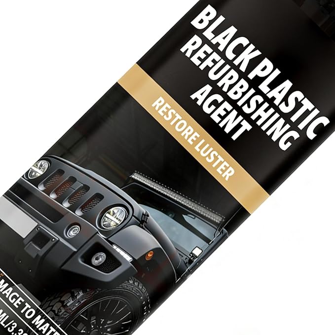 Black Trim Restorer 100ml Detailing | Oxidation Remover with Gloves and Sponge for Detailing Restoration Shine Interior Black Trim Dashboard