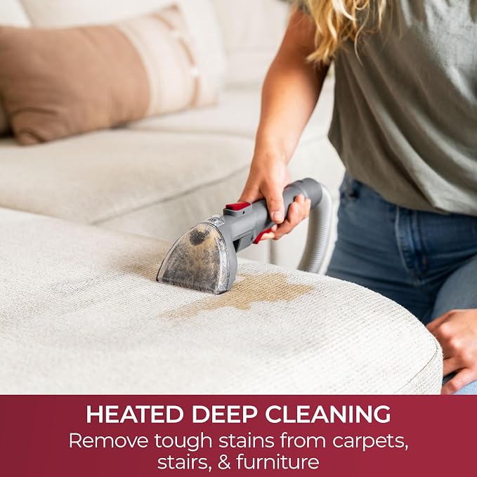 Kenmore KW1050.01 Upgrade Portable Heated Carpet & Upholstery Spot Cleaner | 16Kpa Power Suction, Versatile Tools for Pets, Area Rugs and Couches