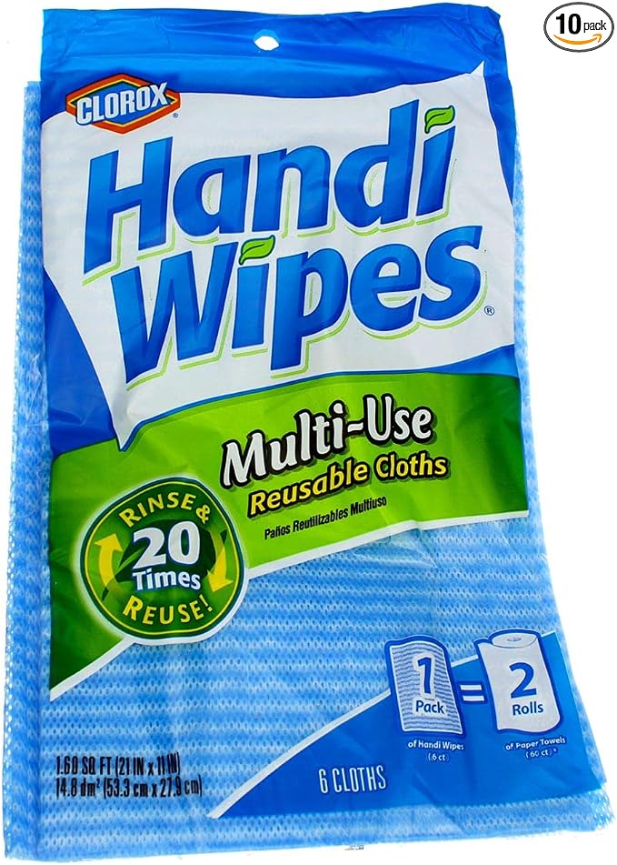 HANDI WIPES CLOROX 6CT (Pkg of 10)