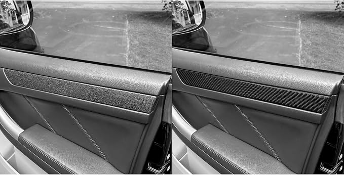 Door Panel Decals Fit for Toyota 4Runner 2003-2009 Real Carbon Fiber | for 4 Runner(N210)2003 2004 2005 2006 2007 2008 2009 SR5/Sport Edition/Limited|Door Panel Accessories|Thick Overlay