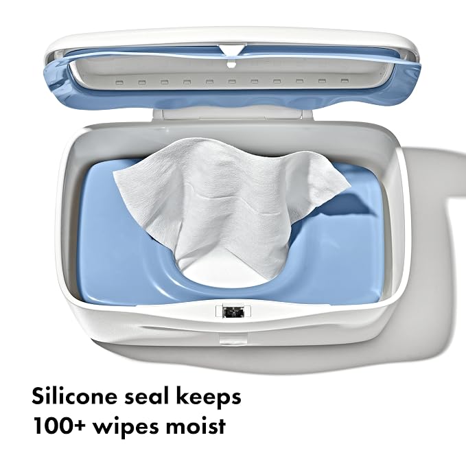 OXO Tot Perfect Pull Wipes Dispenser, Baby Wipe Holder - Dusk