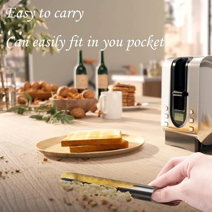 Table Crumb Sweepers for Servers, Restaurant Crumb Sweepers Bread Crumber Cleaner Stainless Steel Table Crumbers for Tablecloth in Restaurants and Homes, Waitresses Tool Accessories 3pcs
