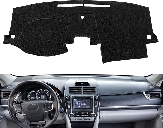 Yiz Dash Cover Mat Pad Fit for Toyota Camry J106 | with Raised Clock, Custom Dashboard Cover Carpet
