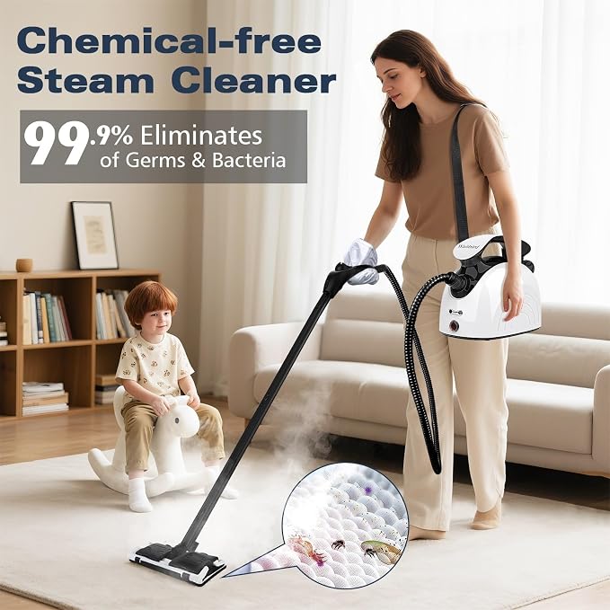 Waitbird Steam Cleaner for Home, Handheld Steamer for Home Cleaning
