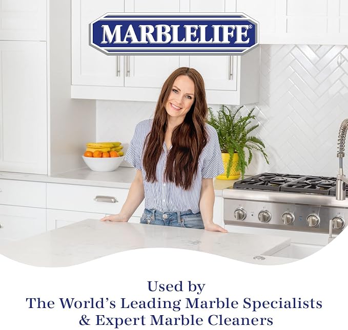 Marblelife Marble Gloss Conditioner, Used For Heavy Duty Countertop, Table, Bar, and Vanity Surfaces, Easy To Use Marble Conditioner Helps Rejuvenate and Revive Surfaces, 16oz