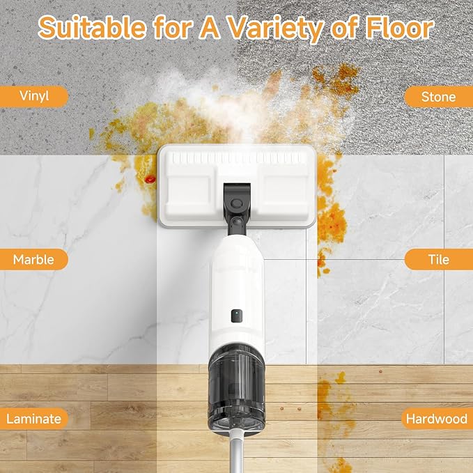Steam Mop for Floor Cleaning, Multi-Purpose Steam Cleaner with Handheld Steamer & Accessories, Deep Cleaning Floor Steamer for Hardwood and Tile, Pet-Friendly Steam Mop for Home