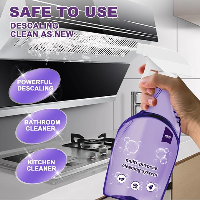 Clean Spray Cleaner for Ovens, All-Purpose Cleaning Spray, Multi-Surface Cleaner for Households, Instant Stain Removal (1 Bottle+18 Pcs Concentrated Cleaning Tablets)