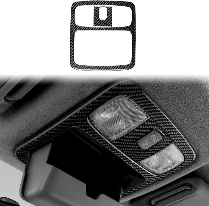 Fit for Toyota 4Runner(N210) 2003-2009 Map Light Trim Decals | for SR5/Sport Edition/Limited | Real Carbon Fiber | Accessories | Overhead Map Reading Light Panel Trim | Anti-scratch
