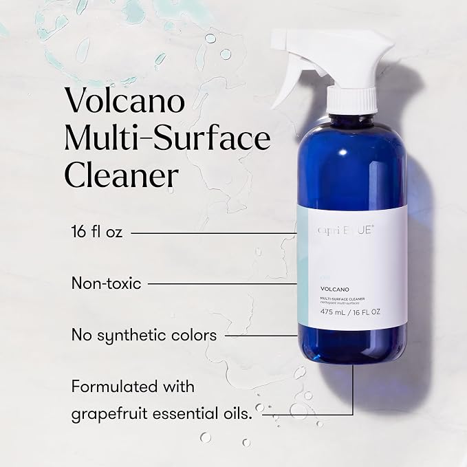 Capri Blue Volcano Multi Surface Cleaner Spray - Multi Purpose Cleaner - Cleaning Spray Safe for Countertops, Granite, & More - Vegan & Cruelty Free Cleaning Supplies (16 fl oz)